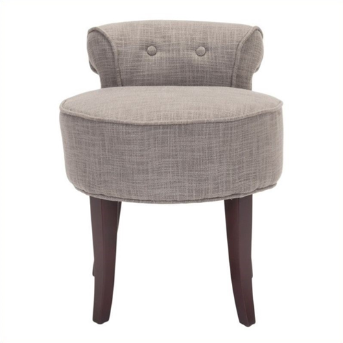 SAFAVIEH  Megan Birch Wood Vanity Stool In Grey