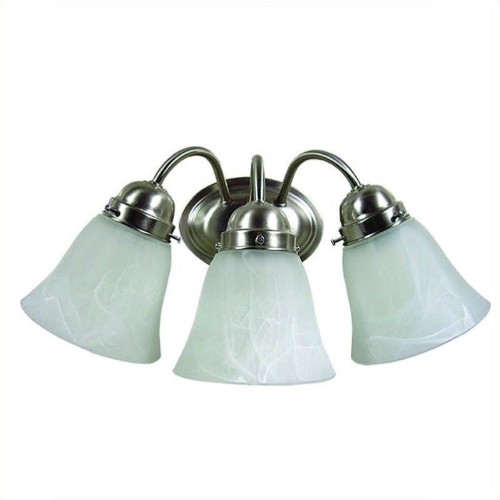 Yosemite Home Decor 3 Lights Vanity Lighting in Satin Nickel