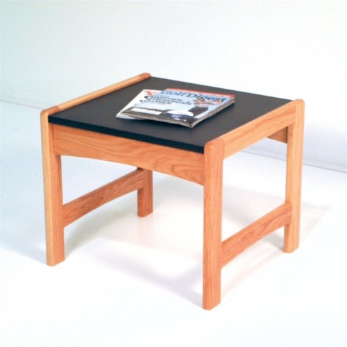 Image 1 of 1.. Dakota Wave End Table in Light Oak
