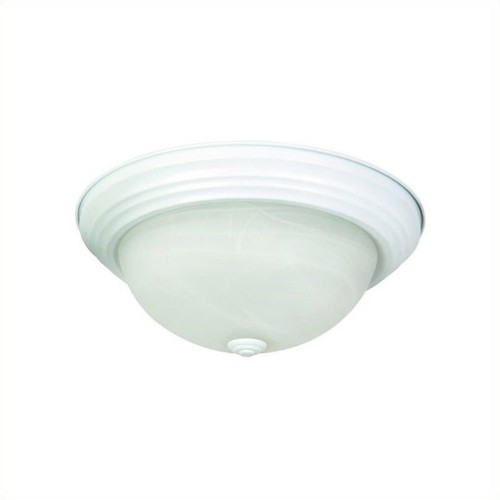 YOSEMITE HOME DECOR  2 Lights Flush Mount In In White