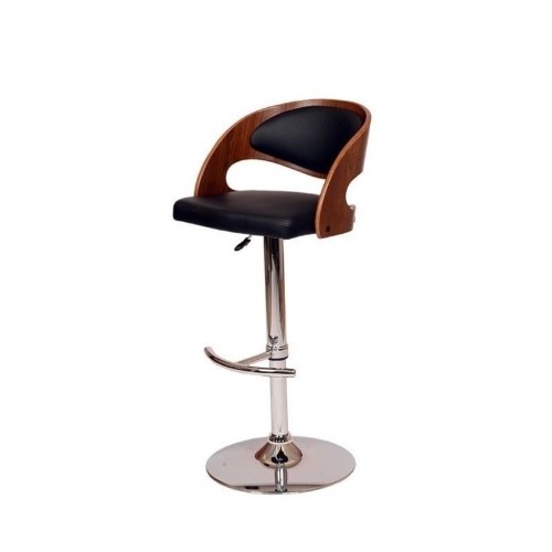 ARMEN LIVING  Faux Leather Bar Stool Chair - Set Of 1 - Black