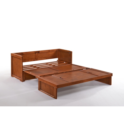 Night and Day Murphy Cube Cabinet Bed with Queen Size Gel Memory Foam Mattress