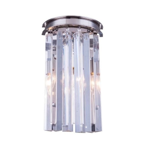 ELEGANT LIGHTING  Sydney 8" 2 Light Royal Crystal Wall Sconce