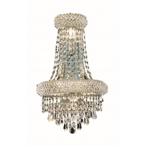 Elegant Lighting Primo 18" 4 Light Royal Crystal Wall Sconce