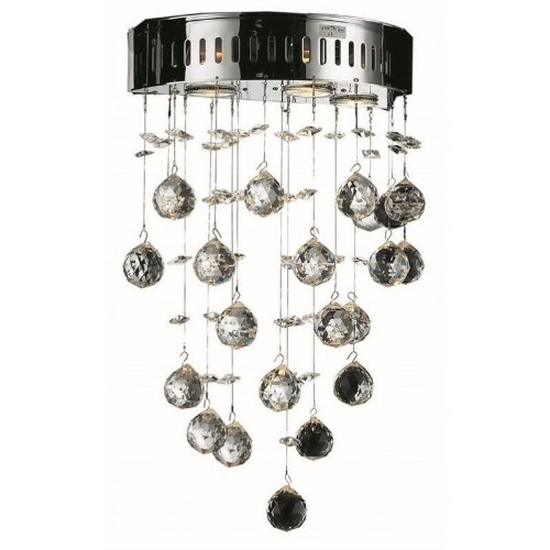 ELEGANT LIGHTING  Galaxy 17" 3 Light Royal Crystal Wall Sconce