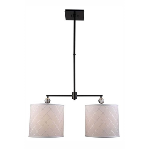 Elegant Lighting Gemma 12" 2 Light Pendant Lamp