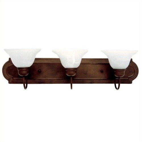 YOSEMITE HOME DECOR  3 Lights Vanity Lighting In In Dark Brown