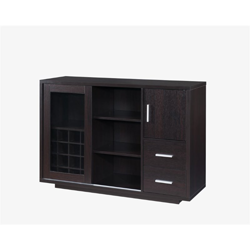 FURNITURE OF AMERICA  Payton Wine Rack Buffet In Cappuccino