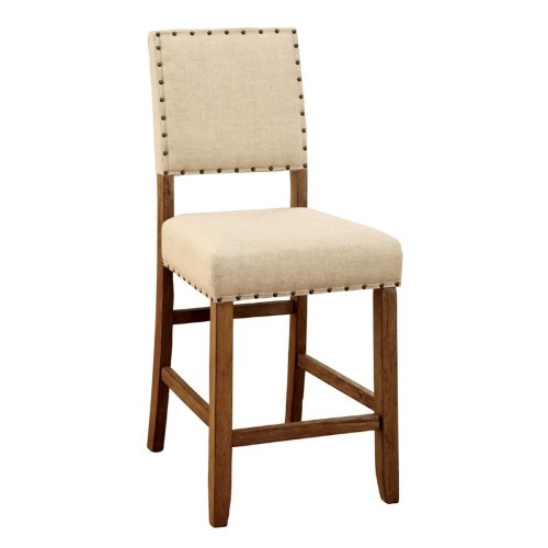 Furniture Of America Contemporary Bar Stool Chair - Set of 2 - Beige