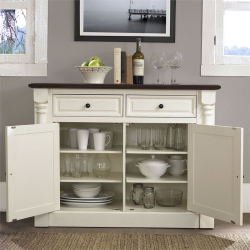 Crosley Shelby 2 Drawer Buffet in White