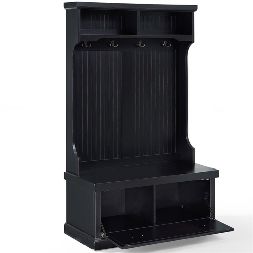 Crosley Seaside Hall Tree in Black