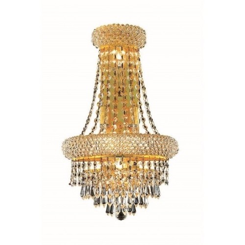 Elegant Lighting Primo 18" 4 Light Royal Crystal Wall Sconce