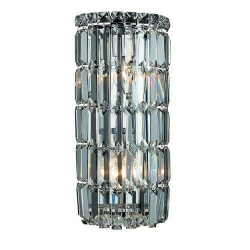 Elegant Lighting Maxime 16" 2 Light Royal Crystal Wall Sconce