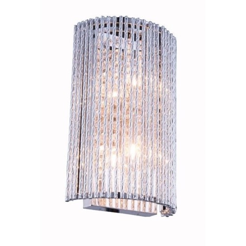 Elegant Lighting Influx 7" 2 Light Royal Crystal Wall Sconce