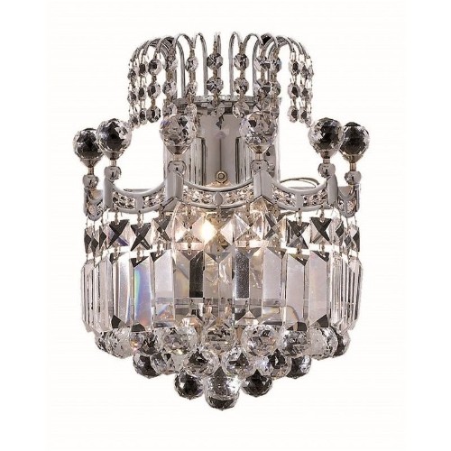 Elegant Lighting Corona 12" 2 Light Royal Crystal Wall Sconce