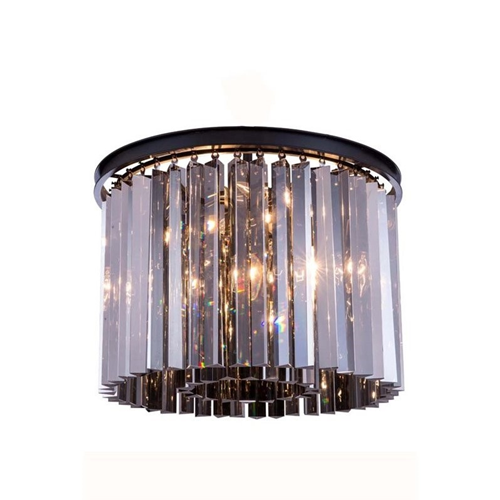 ELEGANT LIGHTING  Sydney 20" 6 Light Royal Crystal Flush Mount