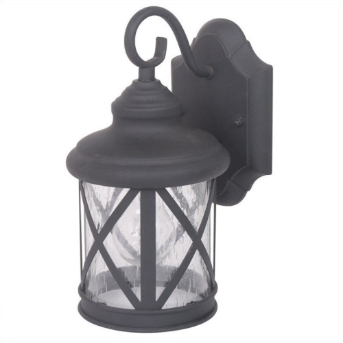 Yosemite Home Decor Mahony Small 1 Light Exterior in Black