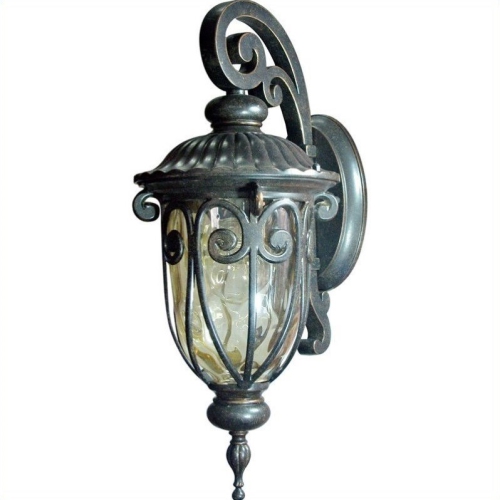Yosemite Home Decor Viviana 1 Light Exterior Lights Wall Mount in Oil-Rubbed Bronze