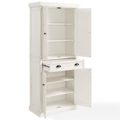 Crosley Seaside 4 Door Coastal Pantry in White