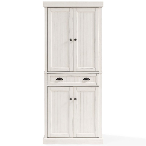 Crosley Seaside 4 Door Coastal Pantry in White