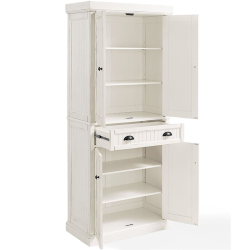 Crosley Seaside 4 Door Coastal Pantry in White