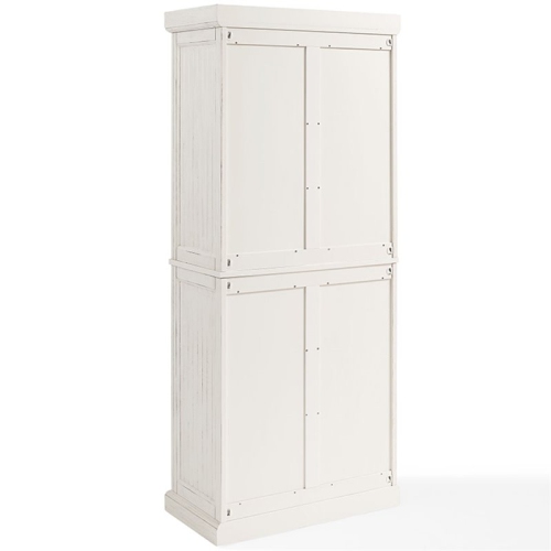 Crosley Seaside 4 Door Coastal Pantry in White