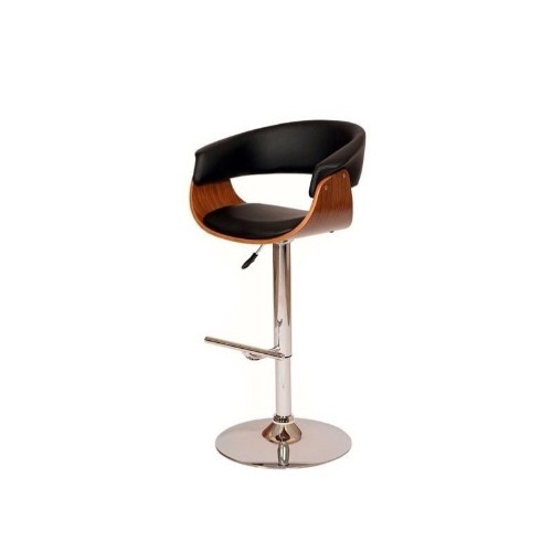 ARMEN LIVING  Faux Leather Bar Stool Chair - Set Of 1 - Black