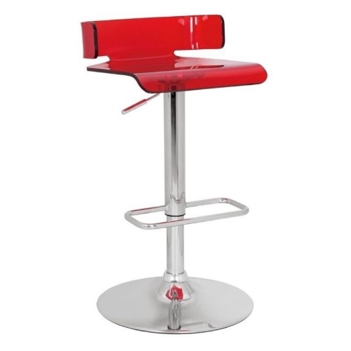 Acme Furniture Modern Bar Stool Chair - Set of 1 - Red