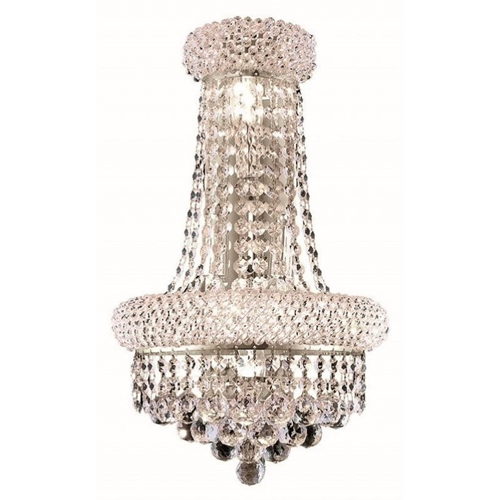 ELEGANT LIGHTING  Primo 17" 4 Light Royal Crystal Wall Sconce