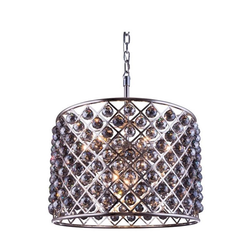 ELEGANT LIGHTING  Madison 28" 8 Light Royal Crystal Pendant Lamp