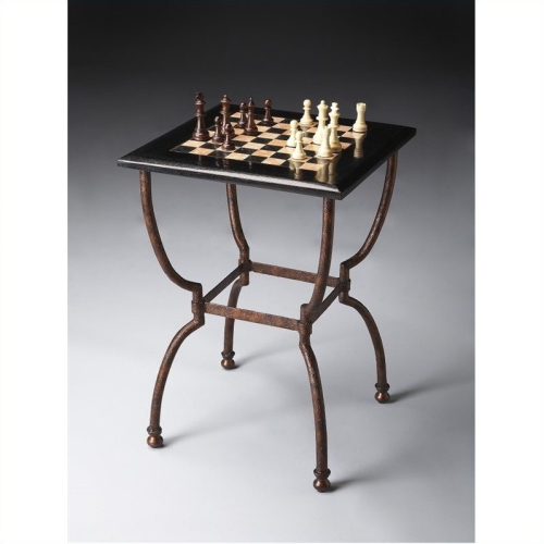 BUTLER SPECIALTY  Metalworks Game Table In Antique Finish