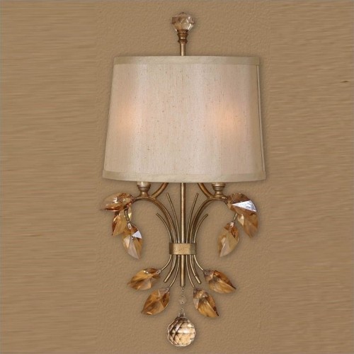 Uttermost Alenya 2 Light Metal Wall Sconce in Burnished Gold