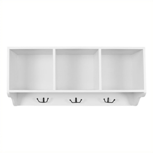 SAFAVIEH  David Poplar Wood Shelf In In White