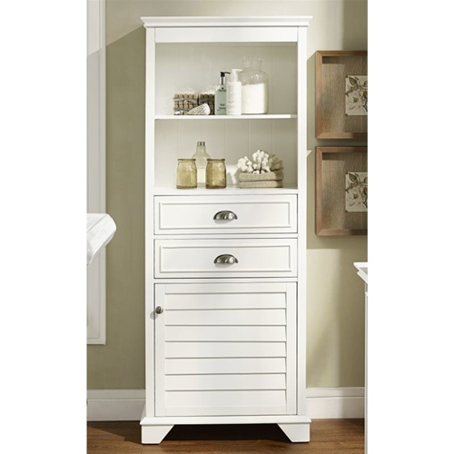 Crosely Lydia Linen Cabinet in White