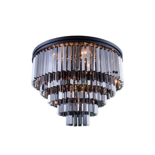 ELEGANT LIGHTING  Sydney 32" 17 Light Royal Crystal Flush Mount