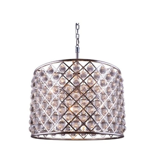 Elegant Lighting Madison 28" 8 Light Royal Crystal Pendant Lamp