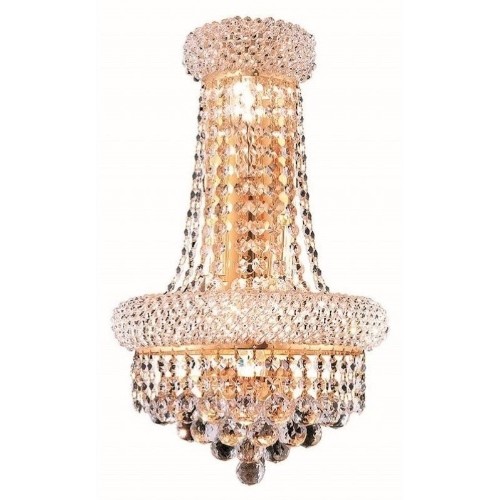 Elegant Lighting Primo 17" 4 Light Royal Crystal Wall Sconce