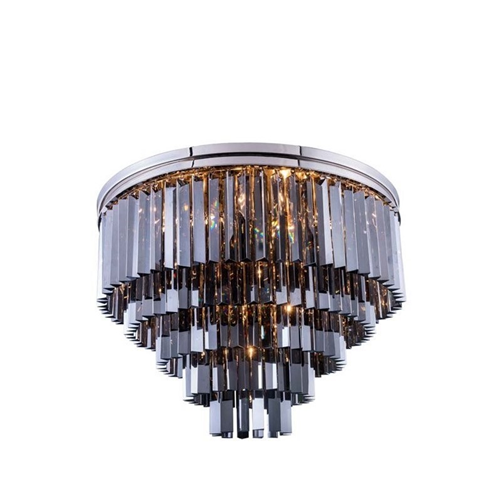 ELEGANT LIGHTING  Sydney 32" 17 Light Royal Crystal Flush Mount