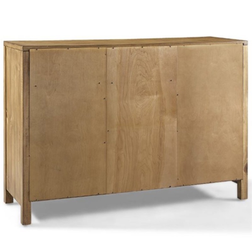 Crosley Roots 2 Drawer Wine Rack Buffet in Natural