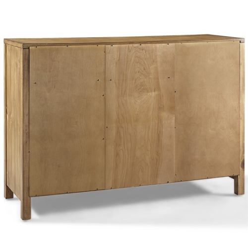 Crosley Roots 2 Drawer Wine Rack Buffet in Natural