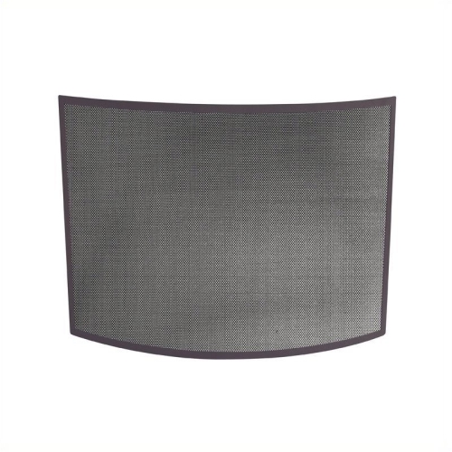 Uniflame Single Panel Curved Bronze Wrought Iron Screen