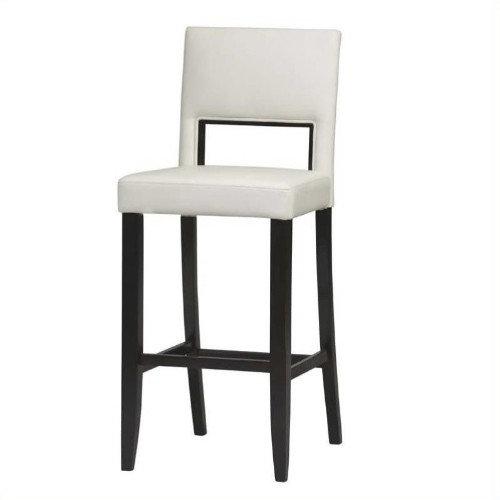 LINON  Contemporary Bar Stool Chair - Set Of 1 - Off White; Offwhite