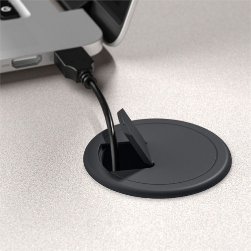 Series A 48W Corner Desk in Slate and White Spectrum - Engineered Wood