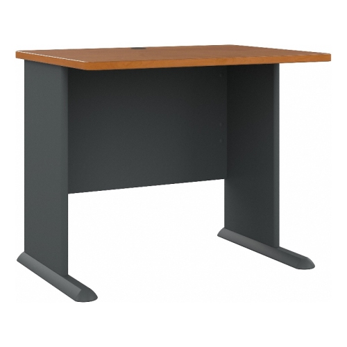 Series A 36W Desk in Natural Cherry and Slate - Engineered Wood