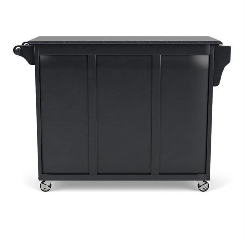 Homestyles Create-a-Cart Wood Kitchen Cart in Black