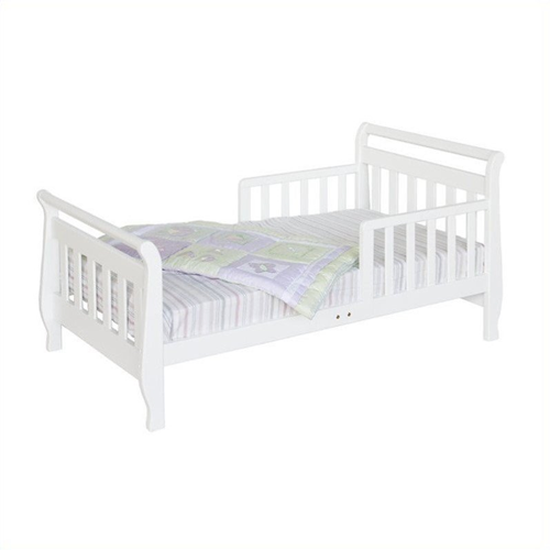 DaVinci Wood Sleigh Toddler Bed in White | Best Buy Canada