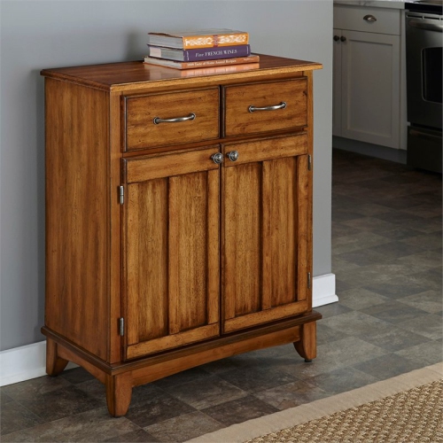 Homestyles Buffet of Buffets Wood Buffet in Brown