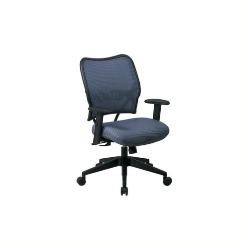 OFFICE STAR Deluxe Veraflex Office Chair In Blue Mist Fabric