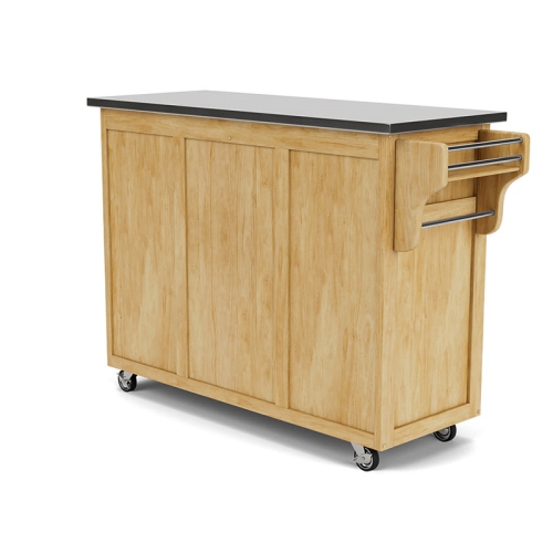 Homestyles Create-a-Cart Wood Rolling Kitchen Cart in Brown