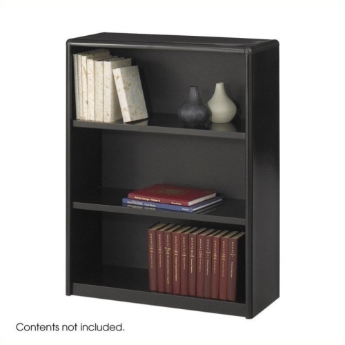 SAFCO  Valuemate 3 Shelf Economy Steel Bookcase In In Black